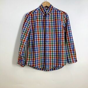 Crewcuts Plaid Button Down Shirt Kids Size 14 Long Sleeve Cotton Casual Top